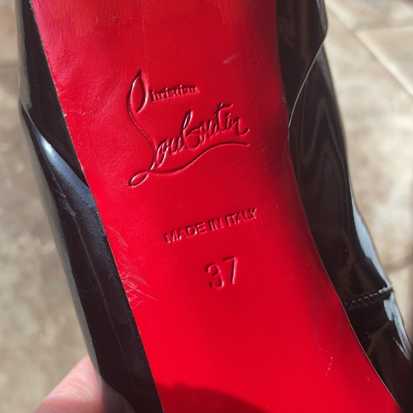 Christian Louboutin Red Bottom Heels platform black patent leather in box - Picture 6 of 9